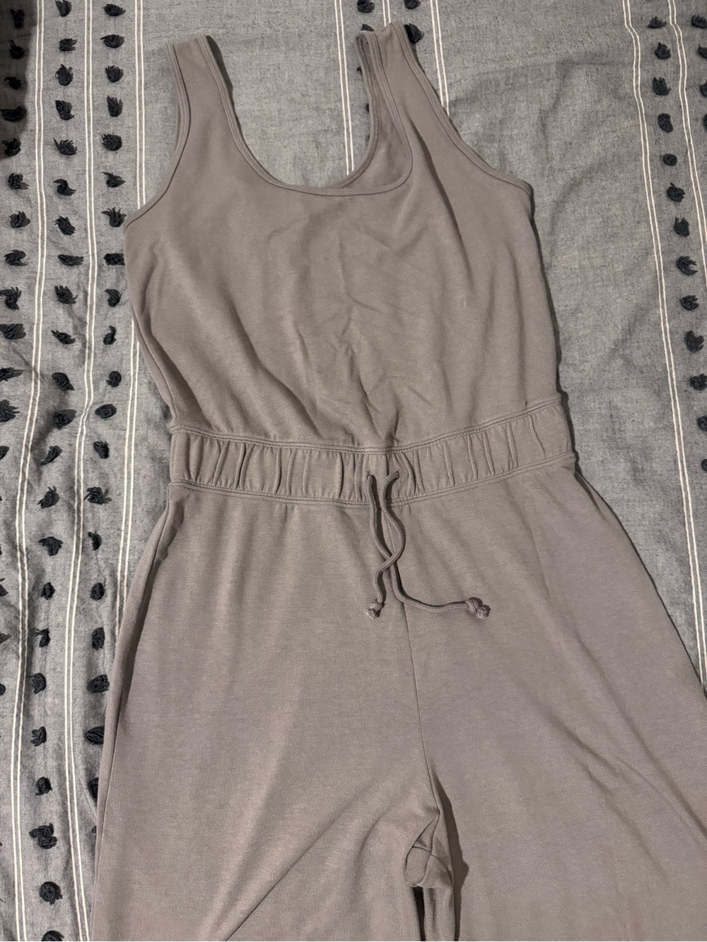Abercrombie & Fitch Sleeveless Drawstring Jumpsuit